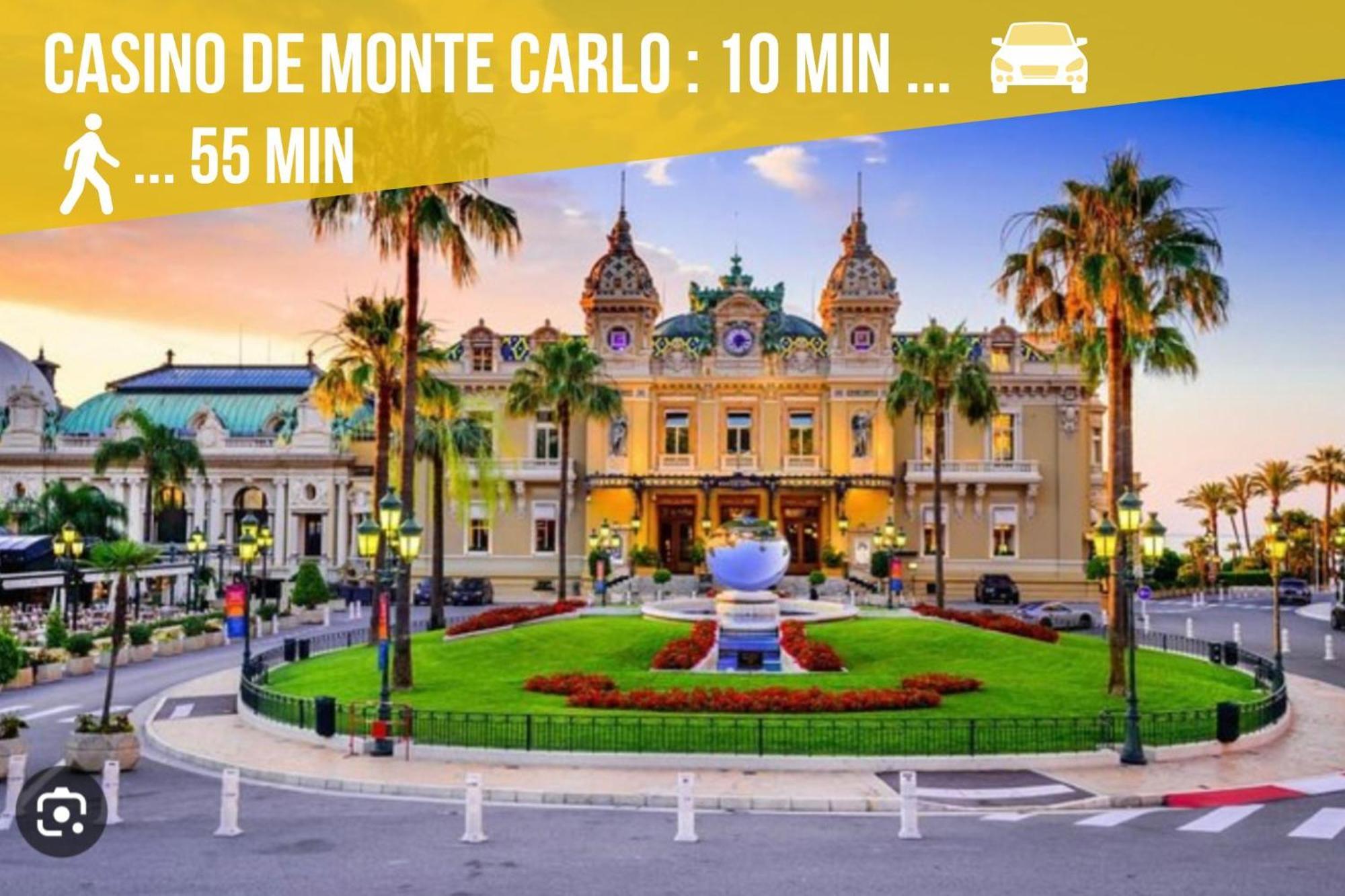 Luxueux Appartement - Vue Mer - Piscine - Free Parking - Monaco กัปไดล์ ภายนอก รูปภาพ
